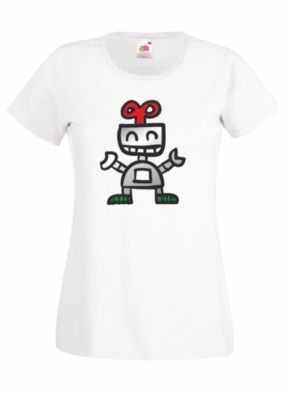 Rob il Robot (a colori) - Maglietta bianca - immagine 2