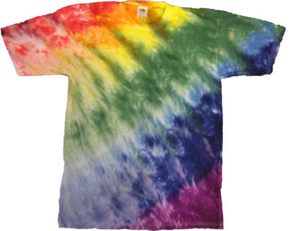 Maglietta arcobaleno dye-tie